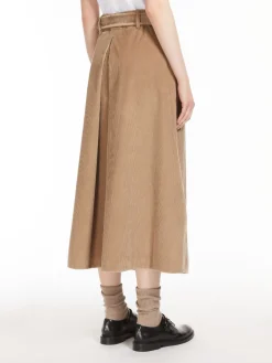 Long velvet skirt