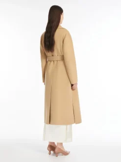 Long wool robe coat