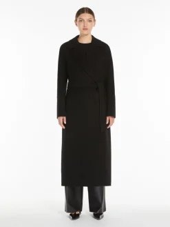 Long wool robe coat