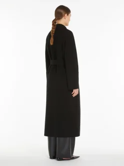 Long wool robe coat