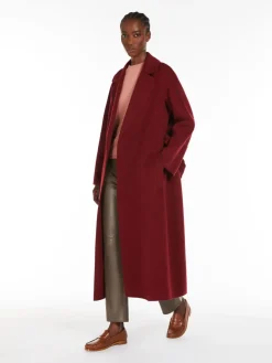 Long wool robe coat