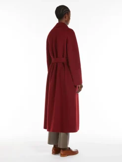 Long wool robe coat