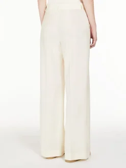 Long wool trousers