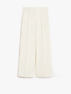 Long wool trousers