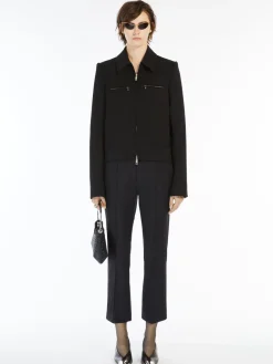 Low-rise bell-bottom trousers