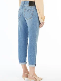 Low-rise cigarette jeans