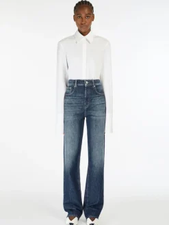 Low-rise 5-pocket trousers