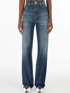 Low-rise 5-pocket trousers