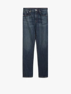 Low-rise straight jeans