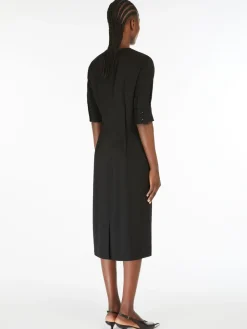 Matte satin dress