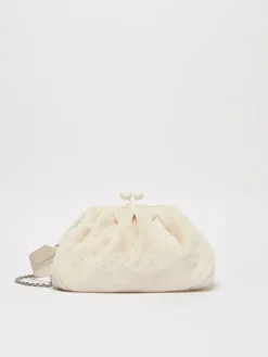 Medium furry fabric Pasticcino Bag