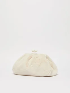 Medium furry fabric Pasticcino Bag