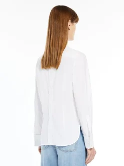 Men’s-style cotton crepe shirt