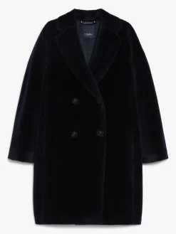 Midi alpaca and wool coat
