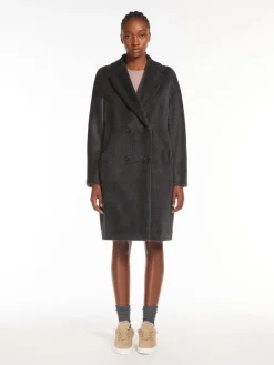 Midi alpaca and wool coat