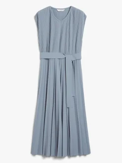 Midi dress in pleated jersey