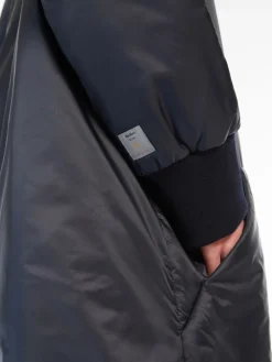 Midi parka in water-repellent canvas