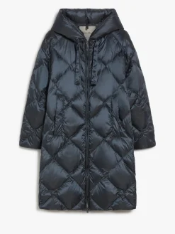 Midi parka in water-repellent canvas