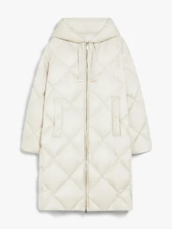 Midi parka in water-repellent canvas