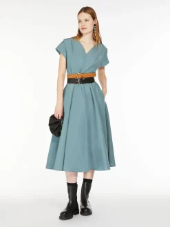 Midi taffeta dress