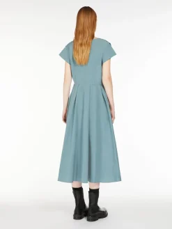 Midi taffeta dress