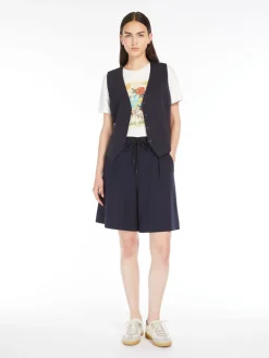 Milano-knit jersey Bermuda shorts
