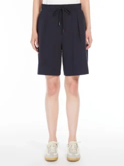 Milano-knit jersey Bermuda shorts