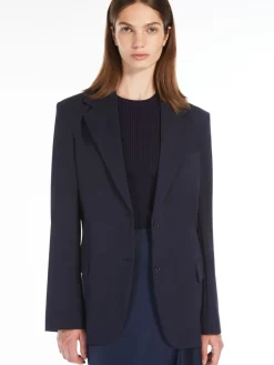 Milano-knit jersey blazer