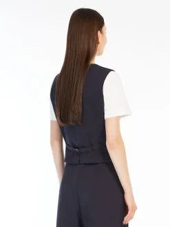 Milano-knit jersey gilet