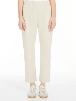 Milano-knit jersey trousers