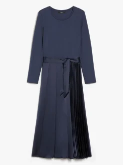 Milano-knit long jersey dress