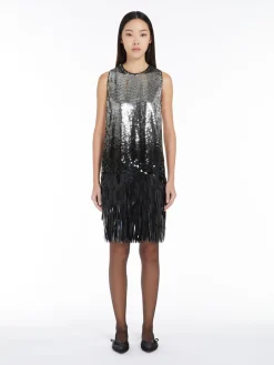 Minidress with gradient sequins