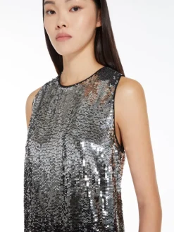 Minidress with gradient sequins