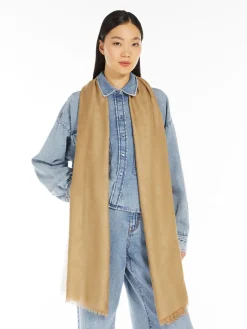 Modal, cotton and cashmere stole