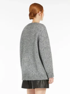 Mohair and lurex yarn jumper