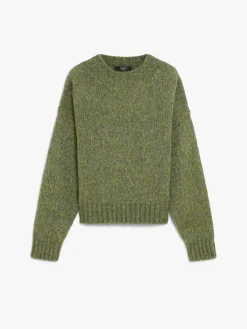 Mohair chiné yarn sweater