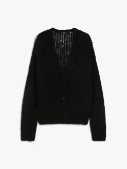 Mohair yarn cardigan
