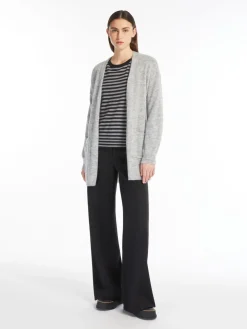 Mohair yarn cardigan