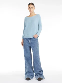 Mohair yarn sweater
