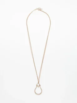 Monogram-pendant necklace