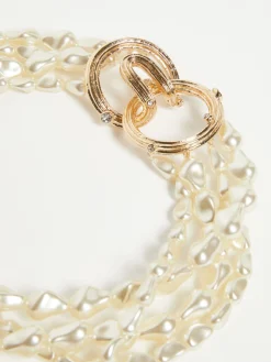 Multi-strand pearl necklace