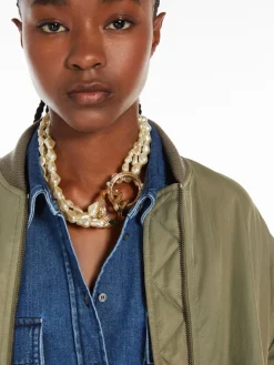 Multi-strand pearl necklace
