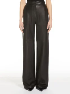 Nappa leather trousers