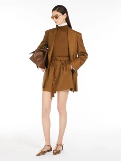 Olimpia Jacket in mohair wool and silk canvas