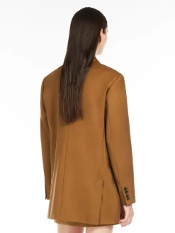 Olimpia Jacket in mohair wool and silk canvas