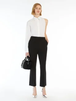 One-shoulder cotton shirt