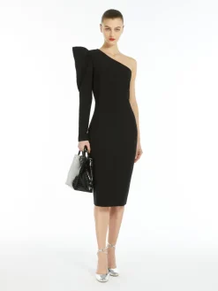 One-shoulder jersey dress