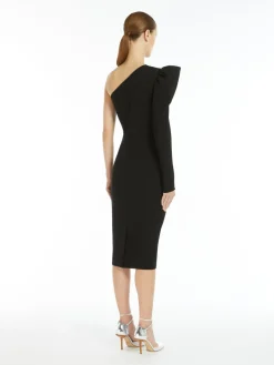 One-shoulder jersey dress