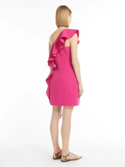 One-shoulder sable dress