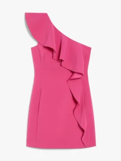 One-shoulder sable dress